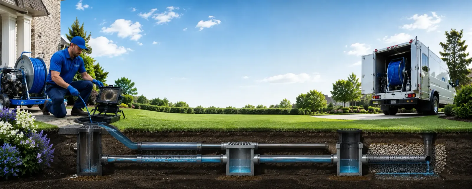 Outdoor drain cleaning information for Ewen, MI